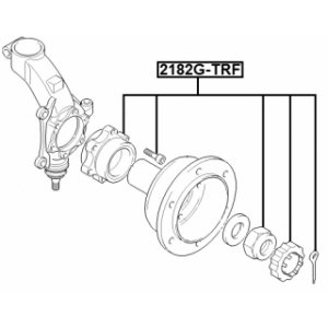 Kit de moyeu de roue avant FEBEST 2182G-TRF pour FORD TRANSIT FEBEST