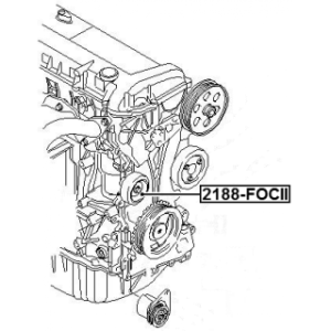 Kit de poulie de renvoi FEBEST 2188-FOCII pour FORD, VOLVO, MAZDA, MERCURY FEBEST