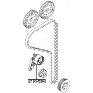 Poulie de tension de courroie de distribution FEBEST 2190-CB4 pour FORD, MAZDA, VOLVO 1039422 FEBEST