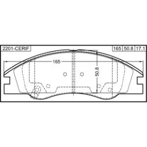 Kit de plaquettes de frein avant FEBEST 2201-CERIF pour KIA CERATO FEBEST