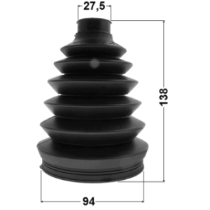 Kit de soufflet de joint homocinétique extérieur FEBEST 2217P-MAGEN pour HYUNDAI, KIA 49500-09800 FEBEST