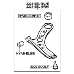 FEBEST bras de commande arrière 2224-SEL19LH pour KIA SELTOS FEBEST