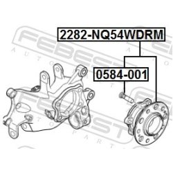 Moyeu de roue FEBEST 2282-NQ54WDRM pour HYUNDAI, KIA TUCSON, SPORTAGE FEBEST