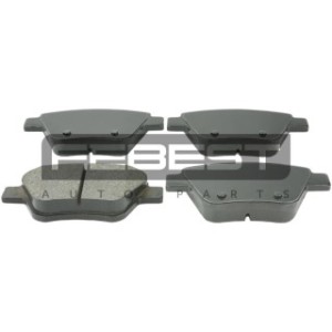 Kit de plaquettes de frein arrière FEBEST 2301-5K1R pour VW, AUDI, SKODA, SEAT FEBEST