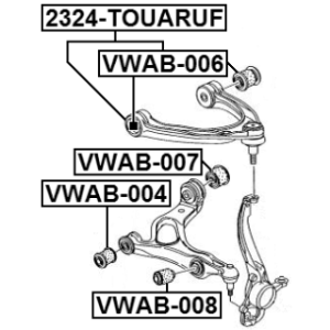 Bras de suspension supérieur avant FEBEST 2324-TOUARUF pour AUDI et plus encore... FEBEST
