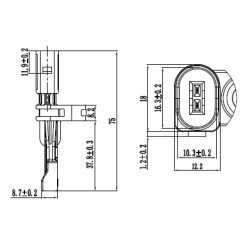 Capteur de vitesse de roue ABS FEBEST 23606-016 pour AUDI, SEAT, SKODA, VW FEBEST