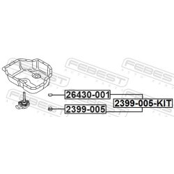 Bouchon de carter d'huile FEBEST 2399-005-KIT pour AUDI, PORSCHE, SEAT et plus encore... FEBEST