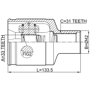 Joint homocinétique intérieur droit FEBEST 2411-DUSTAWDRH pour DACIA et plus encore... FEBEST