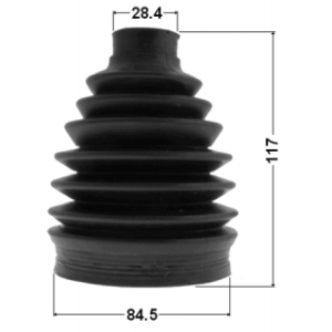 Kit de soufflet de joint homocinétique extérieur FEBEST 2417P-DUSTAWD pour RENAULT et plus encore... FEBEST