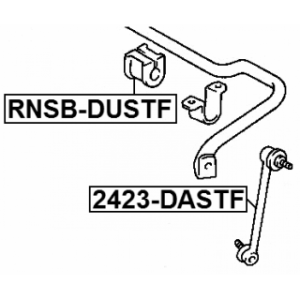 Biellette de barre stabilisatrice avant FEBEST 2423-DASTF pour RENAULT et plus encore... FEBEST