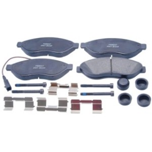 Kit de plaquettes de frein avant FEBEST 2501-BOXF pour PEUGEOT, CITROËN, FIAT 71770026