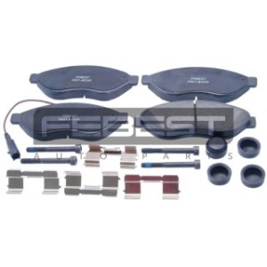 Kit de plaquettes de frein avant FEBEST 2501-BOXF pour PEUGEOT, CITROËN, FIAT 71770026 FEBEST