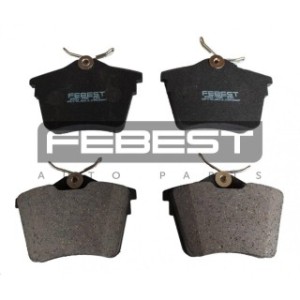 Kit de plaquettes de frein arrière FEBEST 2501-C5R pour CITROËN, PEUGEOT GDB1596 FEBEST