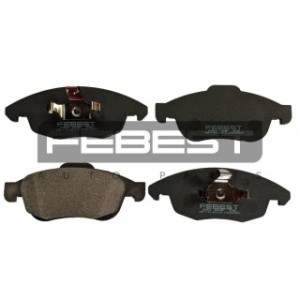 Kit de plaquettes de frein avant FEBEST 2501-DS4F pour CITROËN, PEUGEOT GDB1690 FEBEST