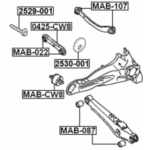 Came FEBEST 2530-001 pour CITROEN,PEUGEOT 5181.30 FEBEST
