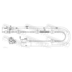 Capteur de vitesse de roue ABS FEBEST 25606-001 pour CITROËN, PEUGEOT OE 4545A9 FEBEST
