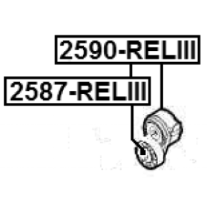 Tension Pulley FEBEST 2587-RELIII OE Ref 4891659AA FEBEST