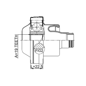 Joint homocinétique d'arbre de transmission FEBEST 2711-S80IISHA pour VOLVO, FORD, LINCOLN, MERCURY FEBEST