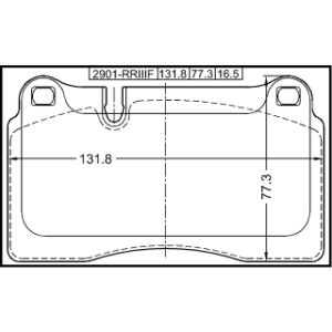 Kit de plaquettes de frein avant FEBEST 2901-RRIIIF pour VAUXHALL et plus encore... FEBEST