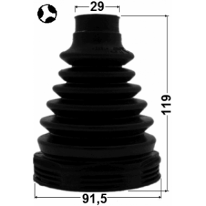 Kit de soufflet de joint homocinétique intérieur FEBEST 2915-FLIIFT pour VOLVO et plus encore... FEBEST