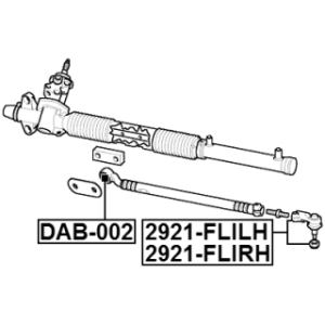 Embout de biellette de direction droit FEBEST 2921-FLIRH pour LAND ROVER FREELANDER FEBEST