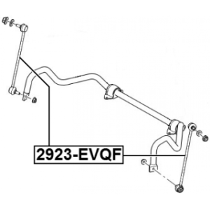 Biellette de barre stabilisatrice avant FEBEST 2923-EVQF pour Land Rover Range Rover FEBEST