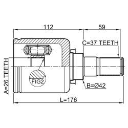 Kit de joint homocinétique FEBEST 3011-F7LH pour HAVAL F7, F7X OE 2303300XKY28A FEBEST