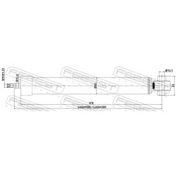 Amortisseur FEBEST 30110-004R pour HAVAL JOLION OE 2915370XGW02A FEBEST