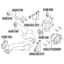 Bras de suspension arrière FEBEST 3025-F7R pour GREAT WALL, HAVAL FEBEST