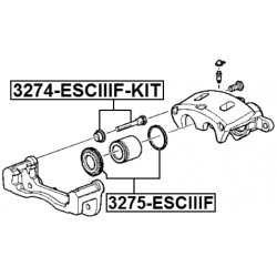 Kit de fixation pour étriers de frein FEBEST 3274-ESCIIIF-KIT pour CADILLAC et plus encore... FEBEST