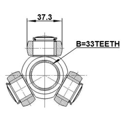 Ensemble d'arbre de transmission FEBEST 3516-SX11 pour GEELY BINYUE, FEBEST