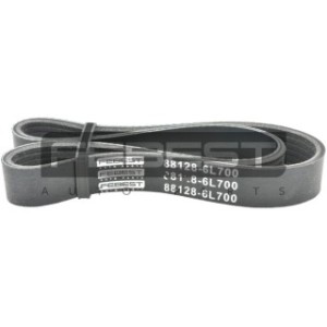 Courroie Poly-V 6 nervures FEBEST 88128-6L700 pour CITROËN, PEUGEOT, FIAT 96142840 FEBEST