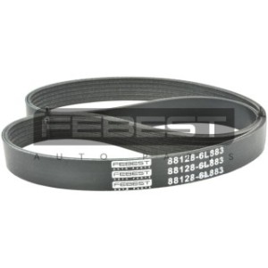 Courroie Poly-V 6 nervures FEBEST 88128-6L883 pour NISSAN 5-86686-721-0 FEBEST