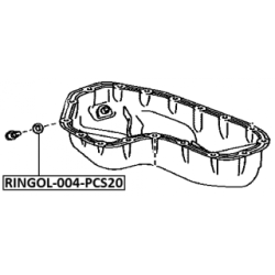 Joint de bouchon de vidange d'huile FEBEST 88430-122117X pour CITROEN, DAIHATSU et plus encore... FEBEST