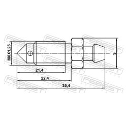Raccords d'étrier de frein FEBEST 8870-007 pour BMW, CHEVROLET, DACIA et plus encore... FEBEST