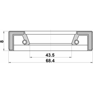 Joint d'huile de carter de boîte-pont FEBEST 95FAY-45680708X pour MITSUBISHI MD711769 FEBEST