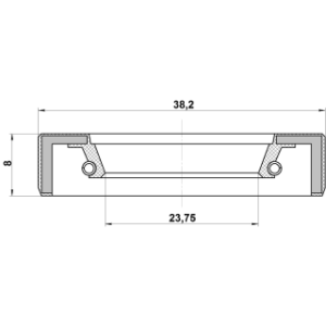 Joint d'huile d'arbre de transmission FEBEST 95FBY-26380808X pour SUZUKI, SANTANA 09283-26010 FEBEST