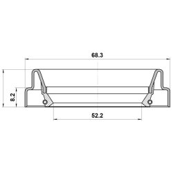 Joint d'étanchéité d'arbre de transmission FEBEST 95FDY-54680808C pour FORD, LINCOLN et plus encore... FEBEST