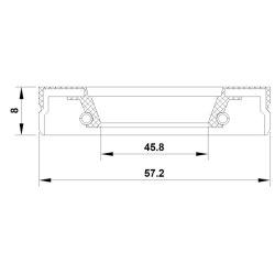 Joint d'étanchéité d'arbre principal (mt) FEBEST 95FEY-47570808C pour INFINITI, NISSAN FEBEST