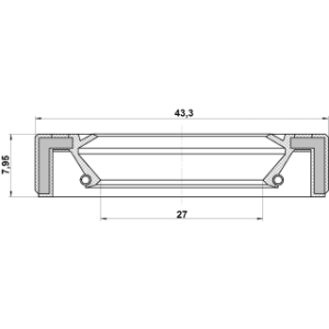 Joint d'huile d'arbre de transmission FEBEST 95GAY-29430808X pour NISSAN, MAZDA 1N02-17-155 FEBEST