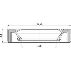 Joint d'huile de moyeu arrière FEBEST 95GAY-47710909X pour TOYOTA 90311-47001 FEBEST