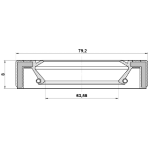 Joint d'huile d'arbre de transmission FEBEST 95GAY-65790808C pour MAZDA CX-7, CX-9 FEBEST