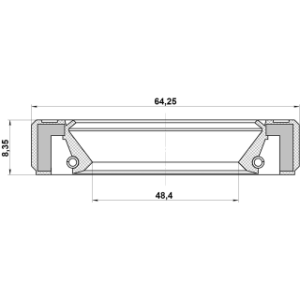 Joint d'huile d'arbre de transmission FEBEST 95GBY-50640808R pour TOYOTA 90311-49002 FEBEST