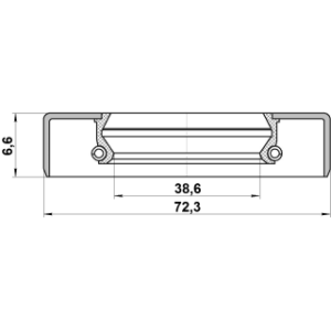 Joint d'huile d'arbre de transmission FEBEST 95GDY-40720707X pour NISSAN NP300, NAVARA FEBEST