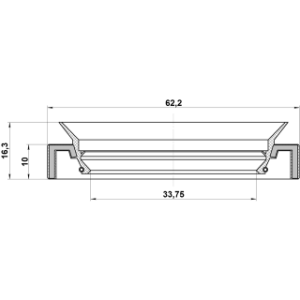 Joint d'étanchéité d'arbre de transmission FEBEST 95HAY-35621016X pour SUZUKI, SANTANA 09283-35008 FEBEST