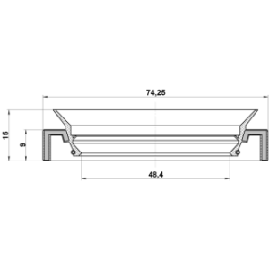 Joint d'huile d'arbre de transmission FEBEST 95HAY-50740915C pour TOYOTA 90310-50002 FEBEST