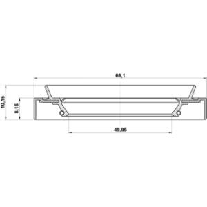 Joint d'huile de moyeu avant FEBEST 95HDS-51660810X pour MITSUBISHI MB808444 FEBEST