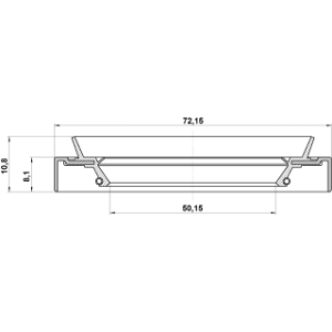 Joint d'huile de moyeu avant FEBEST 95HDS-52720811X pour MITSUBISHI MB303875 FEBEST