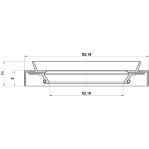 Joint d'huile de moyeu avant FEBEST 95HDS-54820811X pour MITSUBISHI MB573309 FEBEST