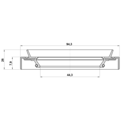 Joint d'arbre de différentiel FEBEST 95HDY-46940826C pour TOYOTA 90311-T0101 FEBEST